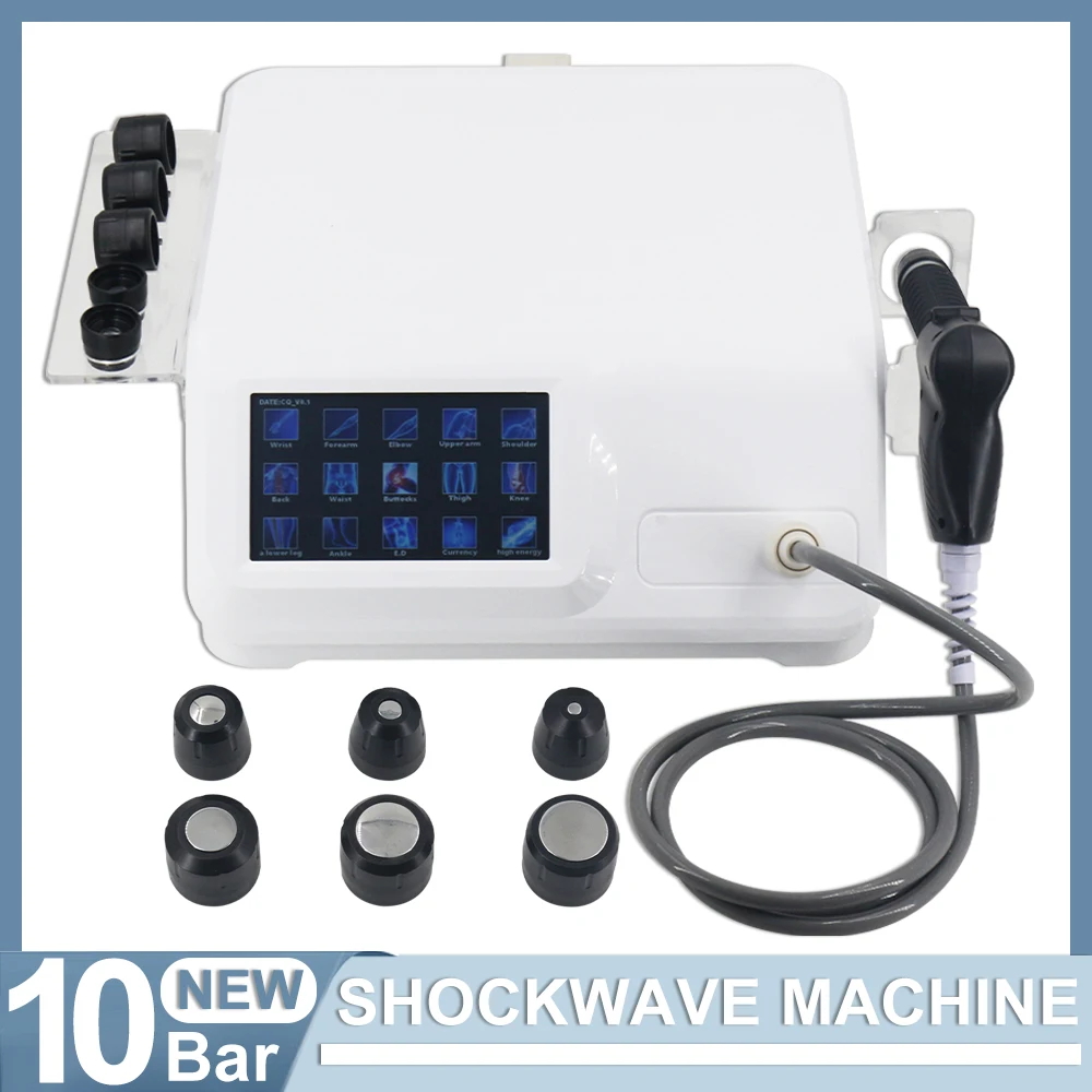 

10Bar Pneumatic Shockwave Therapy Machine For Men Erectile Disfunction Muscle Relax Pain Relief New Shock Wave Equipment