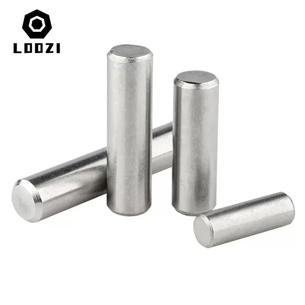 Cylindrical Locating Dowel Pin M1-M6 304 Stainless Steel Metal Fixed Shaft Lock Pins Round Bar Solid Rod
