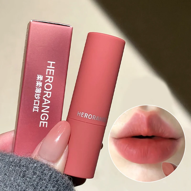 Rose Bean Paste Matte Lipstick Waterproof Long-Lasting Matte Nude Coffee Lip Glaze Non-stick Cup Lipstick Makeup Lip Tint Beauty