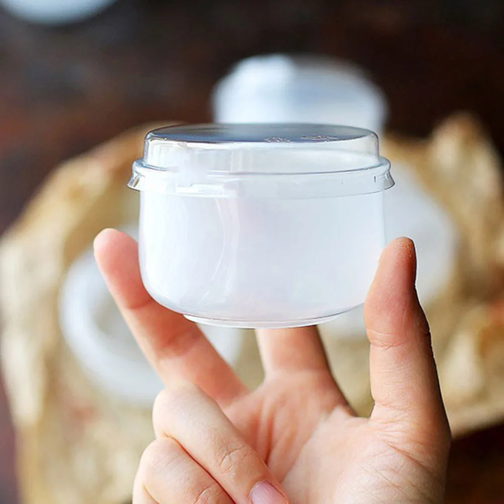 

50 Sets Transparent Plastic Baking Pudding Cup Japenese Pudding Beaker With Lid Temperature Resistant Japanese Pudding Cup