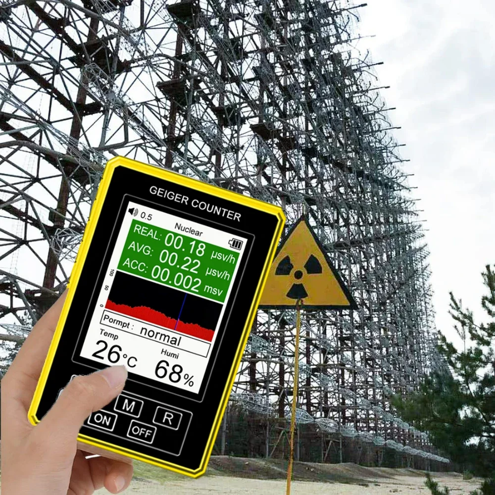 Radiation Detector Emf Meter Tester Geiger Counter BR-9C 2 in1 Digital Electromagnetic Radiation Nuclear Radiation Detector