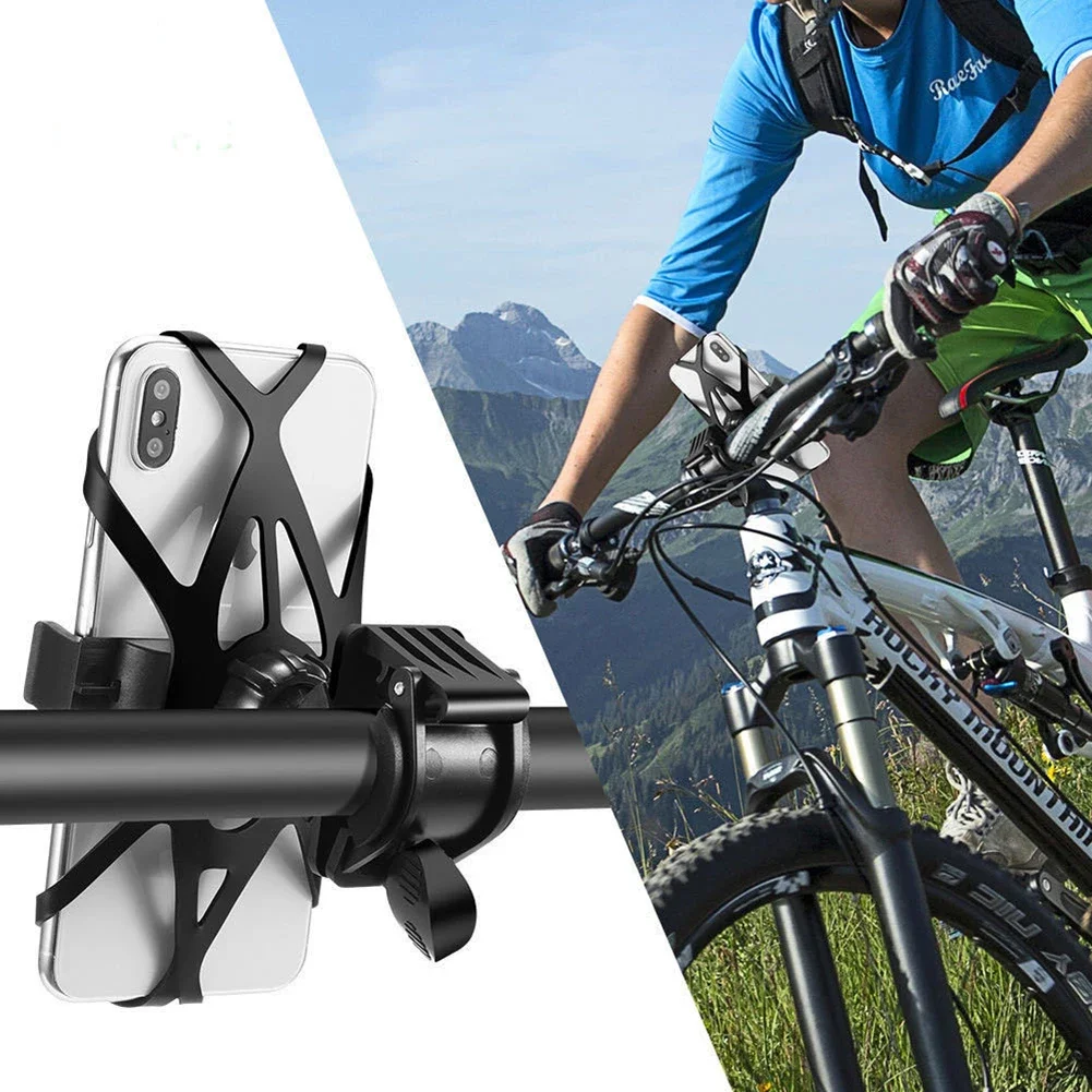 

Bike Phone Mount Holder 360° Rotation Motorcycle Handlebar Mount Silicone Cell Phone Holder Stand For 4" To 7" Phone Wholesale