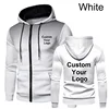 Fashion Men Personality Custom Your Logo Hoodie Sweatshirts Autumn Winter Spring Fleece Zipper Jackets 4