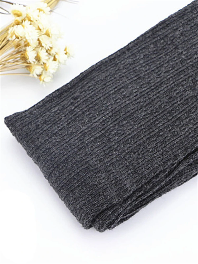 Autumn Winter Women's Skinny Slim Stretch Knitted Leggings Solid High Waist Ribbed Warm Pants Sexy Trousers 2025Fashion