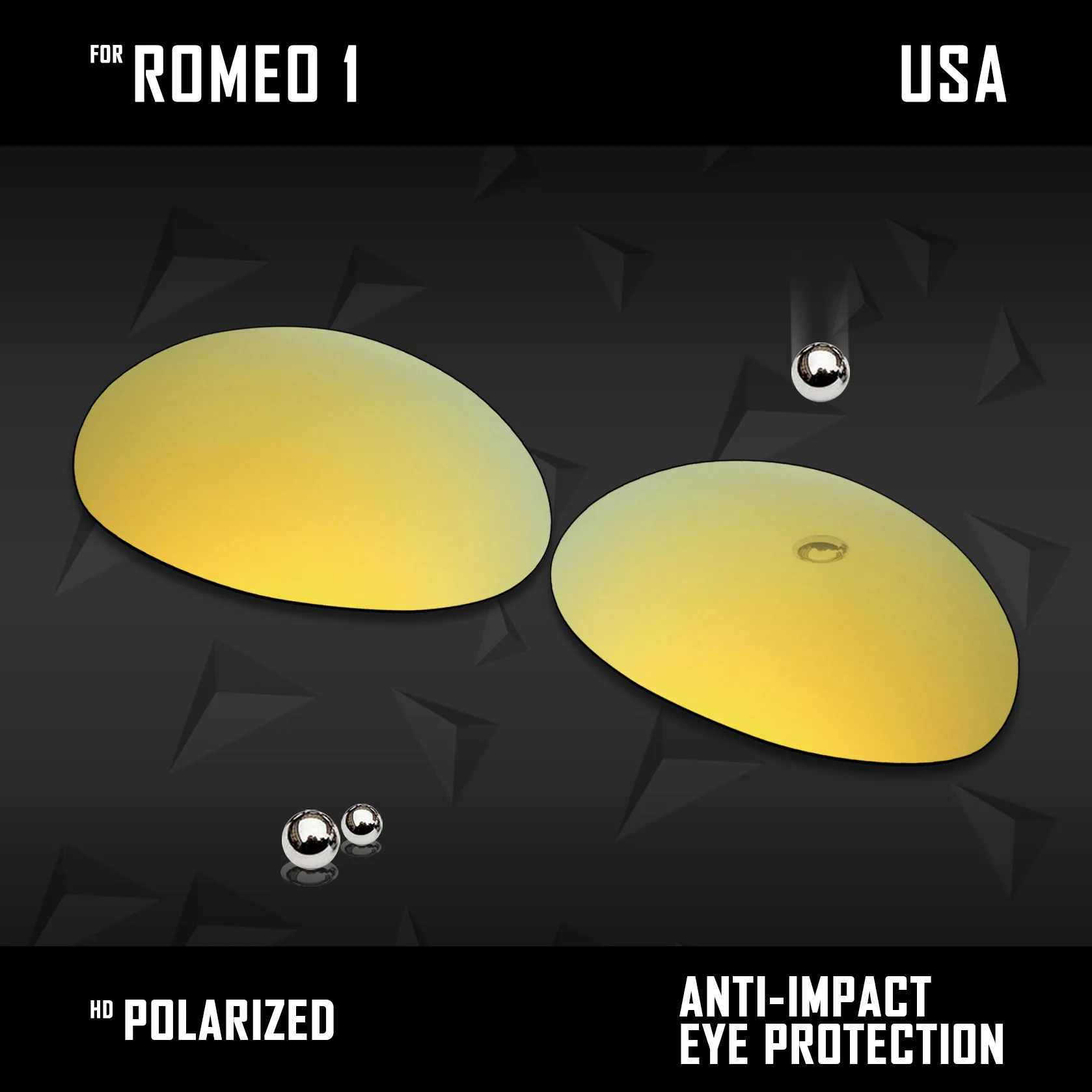 Oakley Romeo 1 선글라스용 OOWLIT 편광 렌즈 교체 - 멀티 컬러