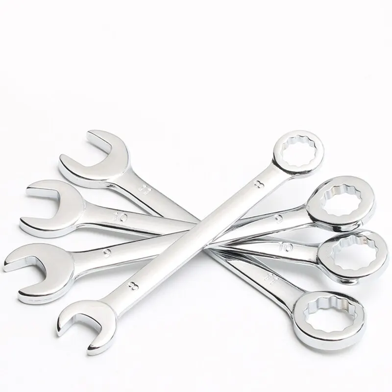 10 Piece Mini Spanner Blue Set Hand Tools Key Ring Spanner Explosion Proof Pocket Metric Spanner 2