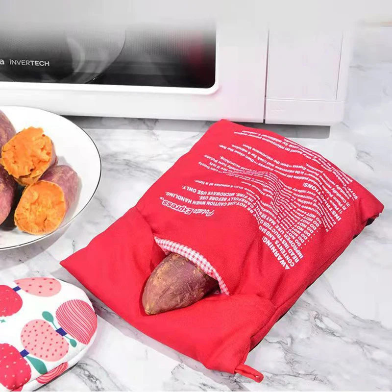 Microwave Potato Bag Roasted Sweet Potatoes Roasted Potatoes Corn Sweet Potato Bags Utensils Microwave-Friendly Potato Bags