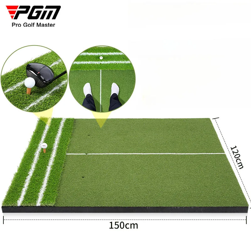 PGM Golf Strike Mats Auxiliary Line Guide 1.2x1.5m Indoor Outdoor Swing Pad DJD050 2