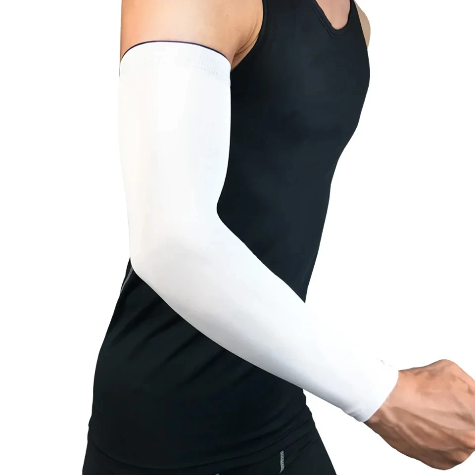 Cooling Arm Sleeves Sun Protection Arm Sleeves Arm Sleeves 1Pcs Sports Arm Compression Sleeve Basketball Cycling Arm Summer Running UV Protection Cycling Sleeves Cover Cuff