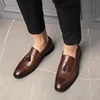 Tassel Carving Loafer Shoes Men Slip on Driving Moccasins Mens Comfortable Leather Shoes Men Wedding Shoes Fashion  Casual Shoes 4