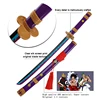 New For 2023 Anime  Roronoa Zoro Katana Sword Wooden 80cm/31.5＂Enma Purple Unisex Halloween Party Gifts 2