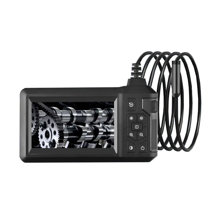 Industrial Endoscope With Light 4.3-inch LCD HD Digital Camera Handheld Waterproof Sewer Inspection Camera 8 LED lights