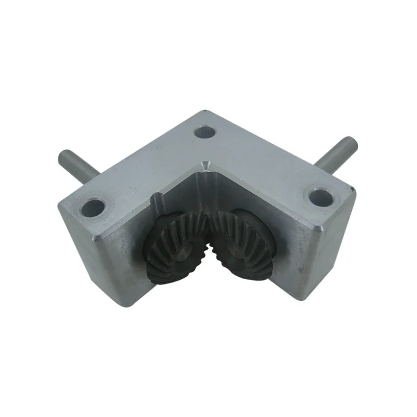 

Micro Miniature Spiral Bevel Gearbox 90 Degree Commutator Aluminum Alloy Gearbox Model Gear Aluminum Alloy Part Shaft 6/Shaft 8