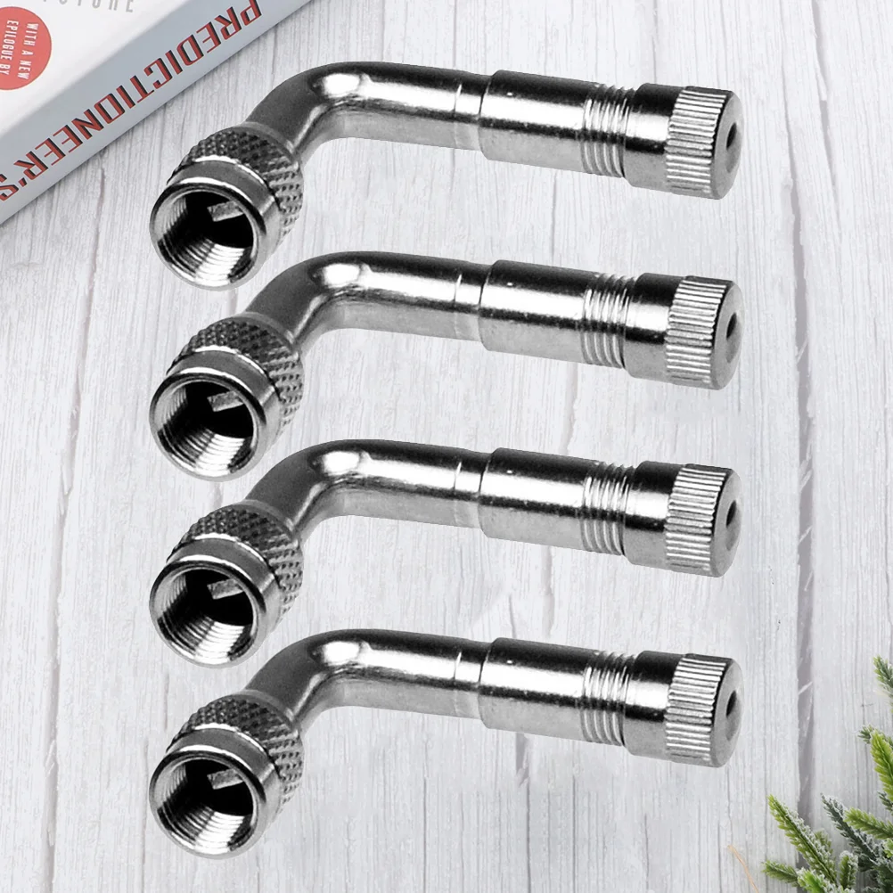 범용 밸브 스템 익스텐션 앵글 에어 익스텐더 자동차 어댑터, 타이어 슈레이더, 4 개