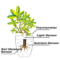 HHCC Smart Flower Flora Monitor Garden Care Plant Grass Soil Water Fertility Tester Sensor Gardening Detector for Xiaomi Mijia - Image 3