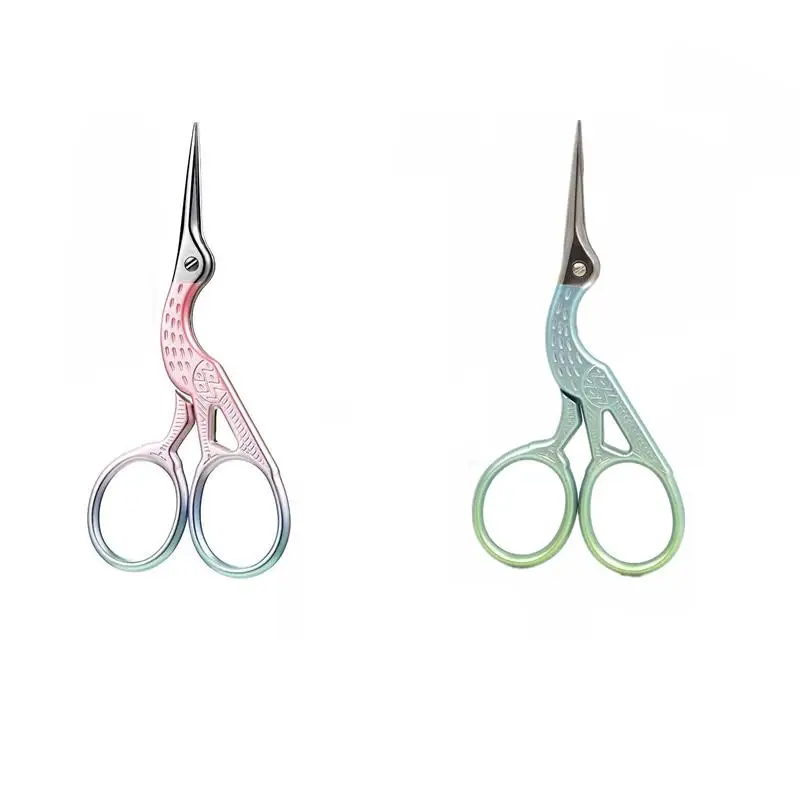 골동품 작은 자수 가위 레트로 크로스 스티치 빈티지 가위 DIY 바느질 스레드 절단 패브릭 바느질 작업