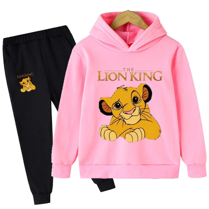 Tanie Chłopcy dziewczęta odzież król lew Simba bluzy z kapturem z sklep
