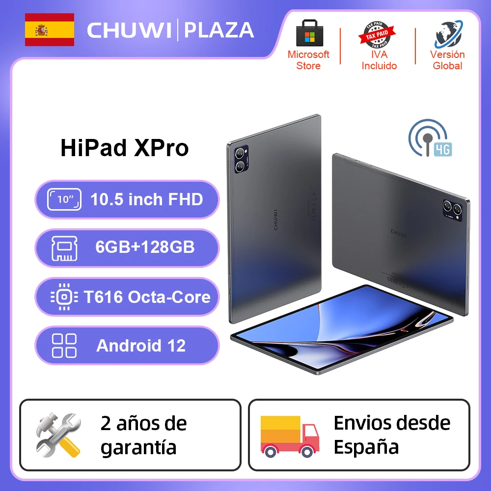 CHUWI 10.51インチ　HiPad XPro SIMフリー SIM×2 Chuwi Hipad XPro 10.5-inch Dual 4G LTE, 6GB RAM+128GB ROM