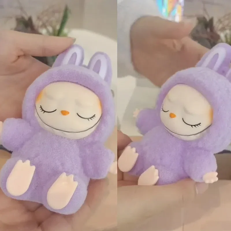 Blind Box Labubu Monster Seat Series Night Light Version Plant Velvet Model Toy Cute Monster Key Chain Toy Gift 2
