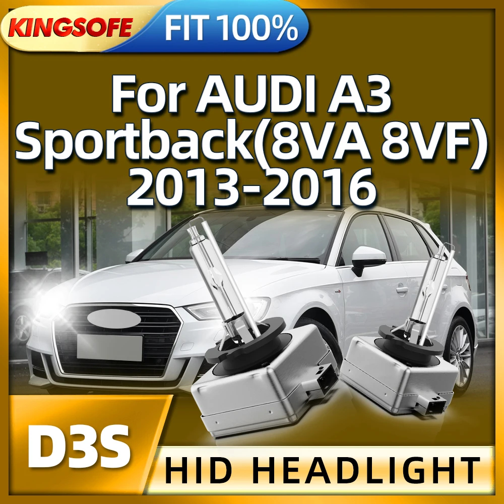 

Roadsun 2PCS Xenon Bulbs HID Headlight D3S Car Lamp 6000K White For AUDI A3 Sportback 8VA 8VF 2013 2014 2015 2016