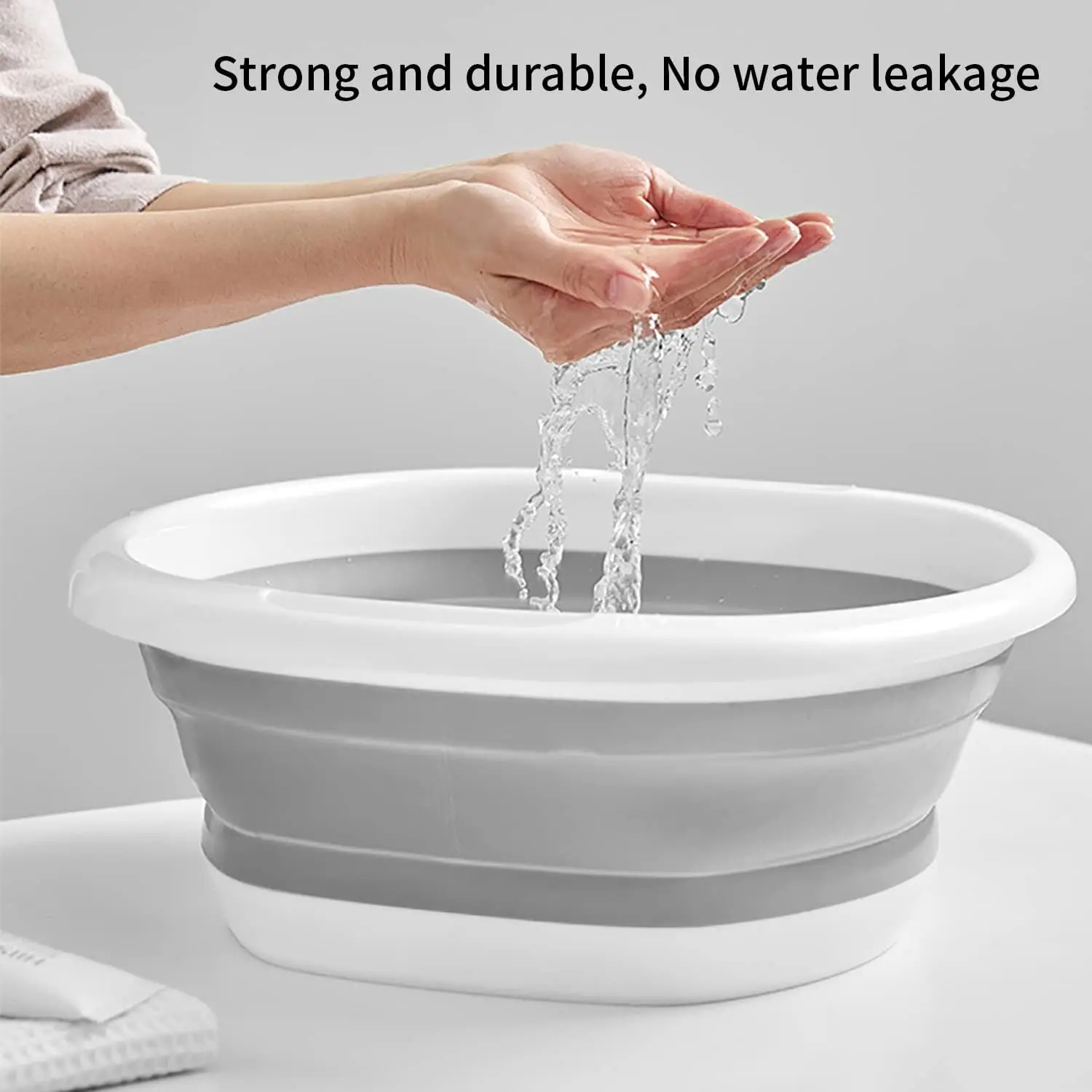Folding Wash Basin Multi-purpose Lightweight Hanging Collapsible Basin For Camping Sink and RV Sinks Cleaning Tool