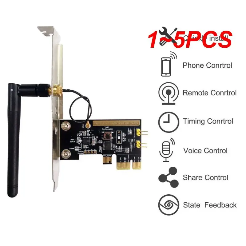 

1 ~ 5 шт. Wi-Fi Беспроводной смарт-переключатель релейный модуль мини PCI-e карта переключения для рабочего стола переключатель перезапуска включения/выключения ПК Пульт дистанционного управления