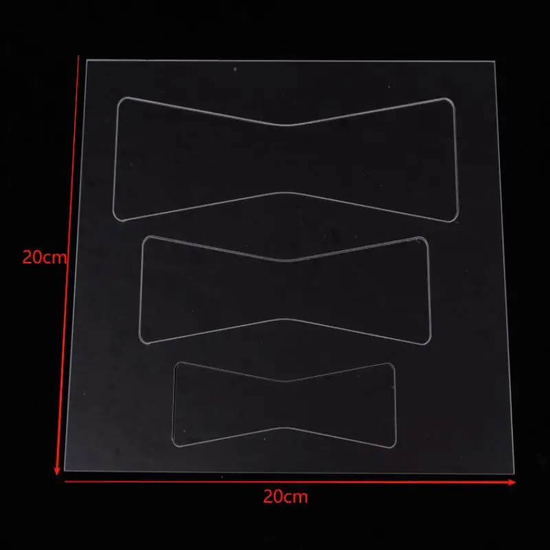 1Set Bow Router Templates PET Transparent Acrylic Templates For Woodworking Router Template Tools