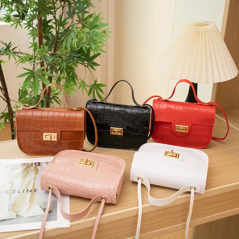

Crocodile pattern bag 2023ladie handbag mobile phone bag Messenger bag foreign trade Messenger bag