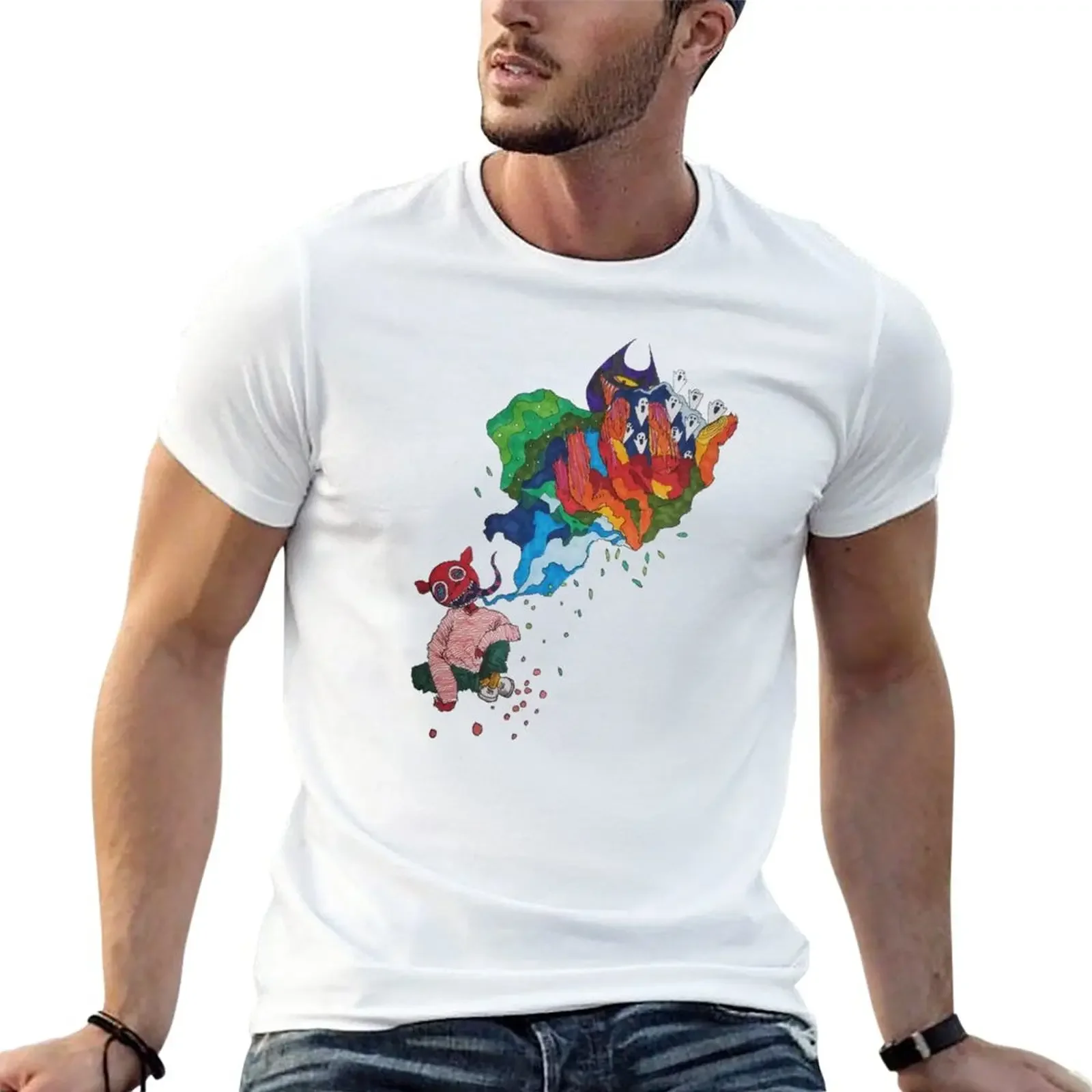 

blotter demon T-Shirt tees aesthetic clothes men t shirts