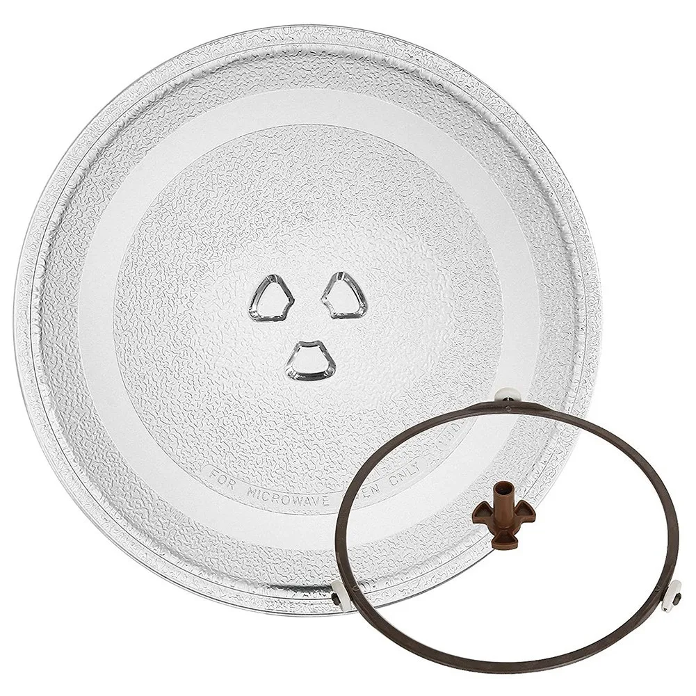 Universal Microwave Glass Plate Microwave Glass Turntable Plate Round Plate Cover Replacement 24.5cm
