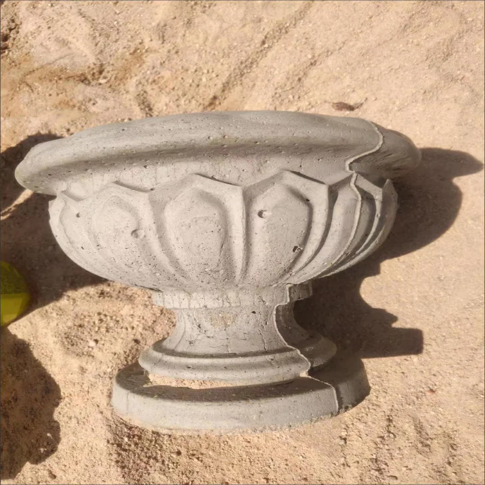 

Abrasive Bonsai Potted Concrete Cement Flower Pot Mold Homemade Round Bottom New Grout Building Formwork
