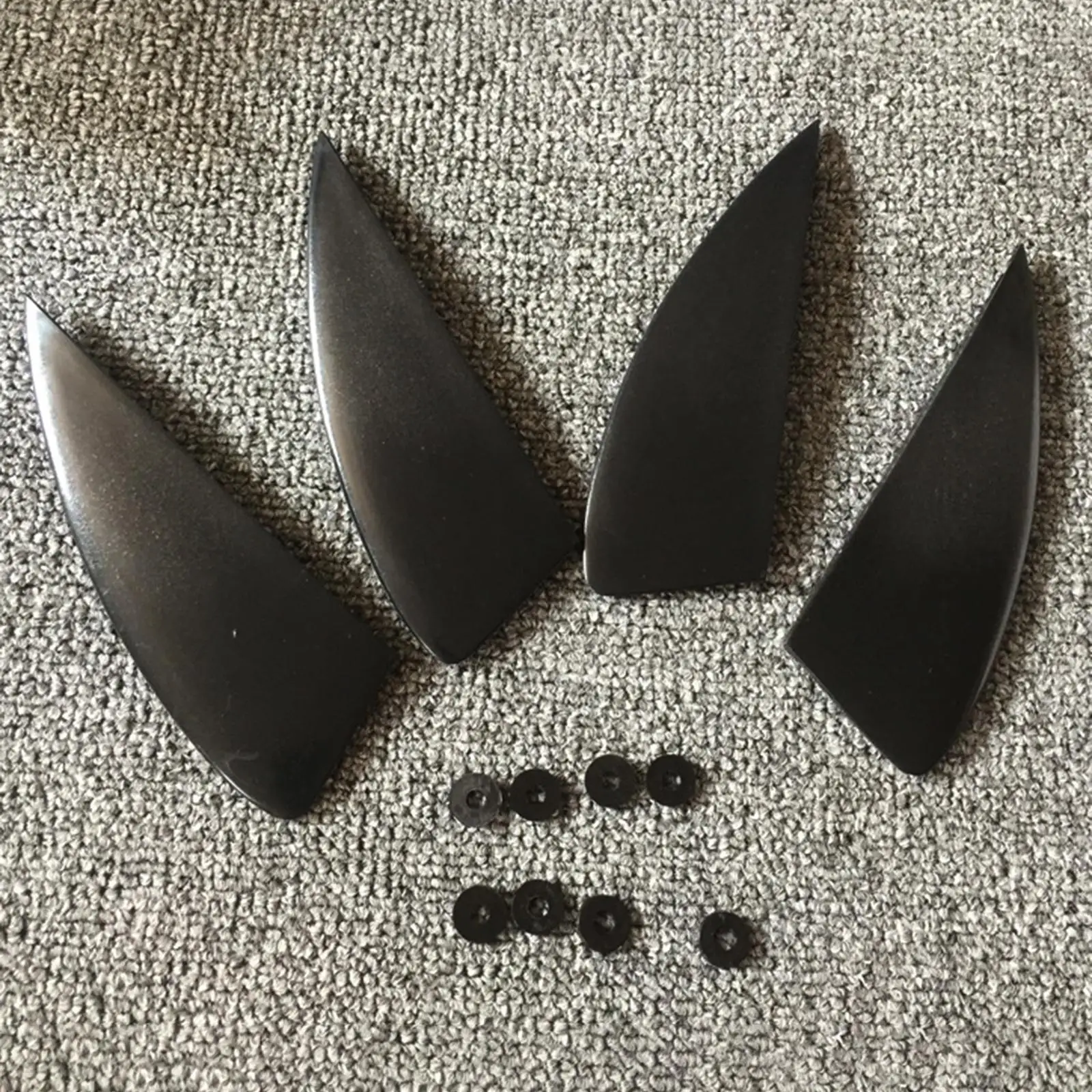 4x Kiteboard Fin Wakeboard Replacement Fins Cruiser Deck Surfboard Fins