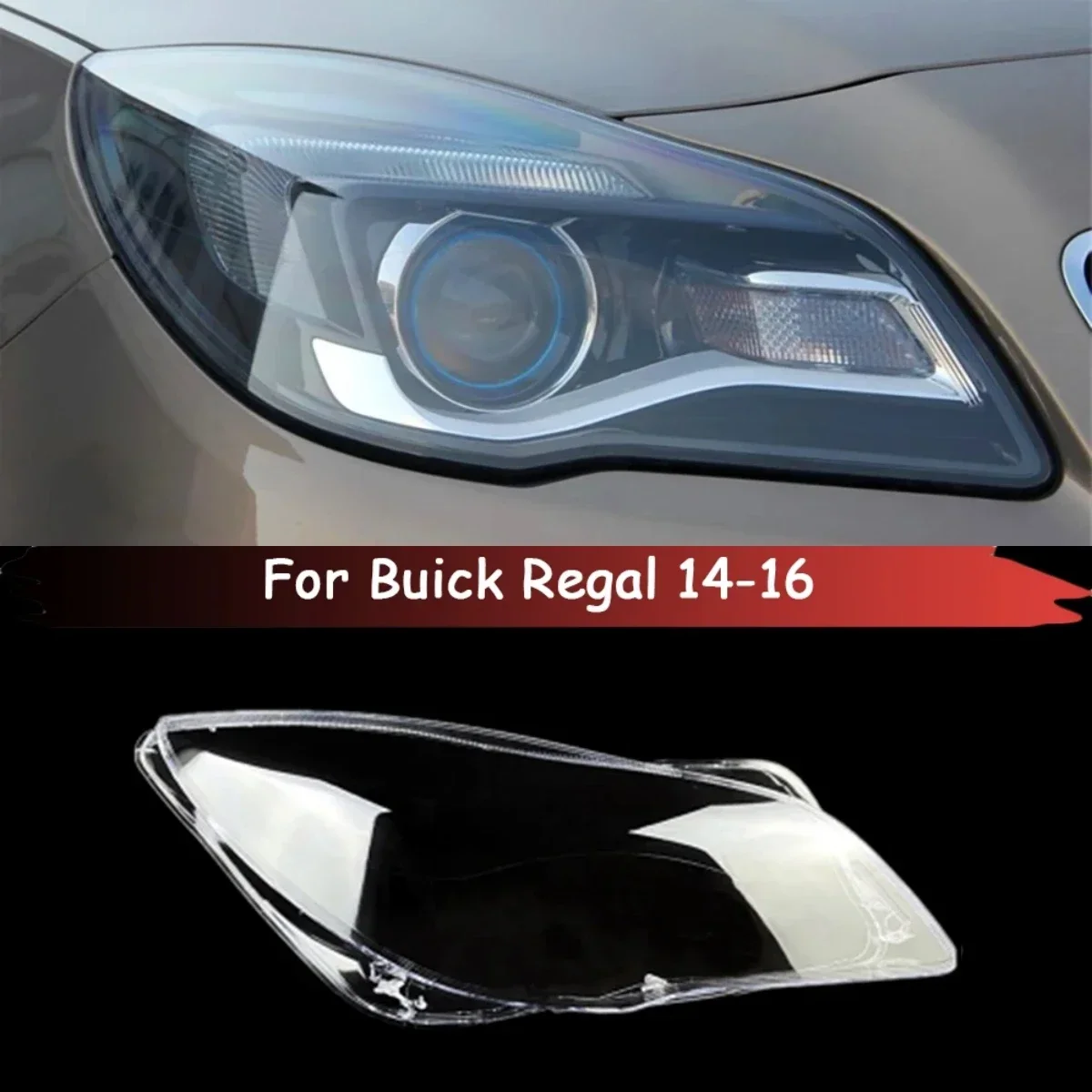 

Для Buick Regal Автомобильная передняя фара стеклянная Автомобильная оболочка фара искусственный абажур головная лампа крышка лампы 2014 2015 2016