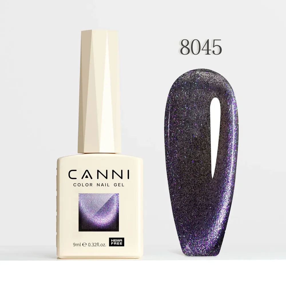 Holographic Glitter Gel Nail Polish – Sparkling Cat Eye Effect with Diamond Shine