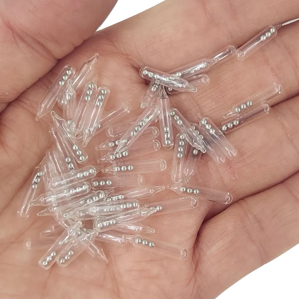 Fishing Lure Accessories Glass Rattles 50/200pieces For Fishing Soft Bait Insert Tube Rattles