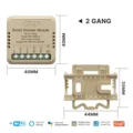 Wifi 2 gang Dimmer