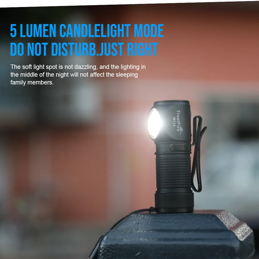 Trustfire MT16 LED Headlamps 1000LM USB C Rechargeable Mini 18350