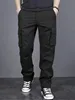 Mens Casual Jogger Pants Relaxed Fit Cargo Pants Drawstring Sweatpants Hiking Outdoor Twill Sport Pants 1