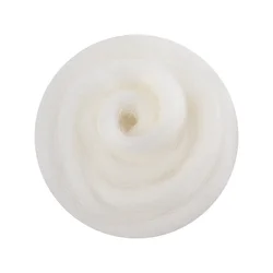 Large 50g Wool Felt Package, Soft and Smooth, Imported from Queensland, Australia, Premium Quality for Needle and Wet Felting (01 White)