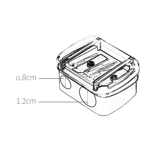 Brand Double Holes Precision Lipstick Cosmetic Pencil Sharpener For Eyebrow Lip Liner Eyeliner Pencil Girls Gift School Supplies - Image 5