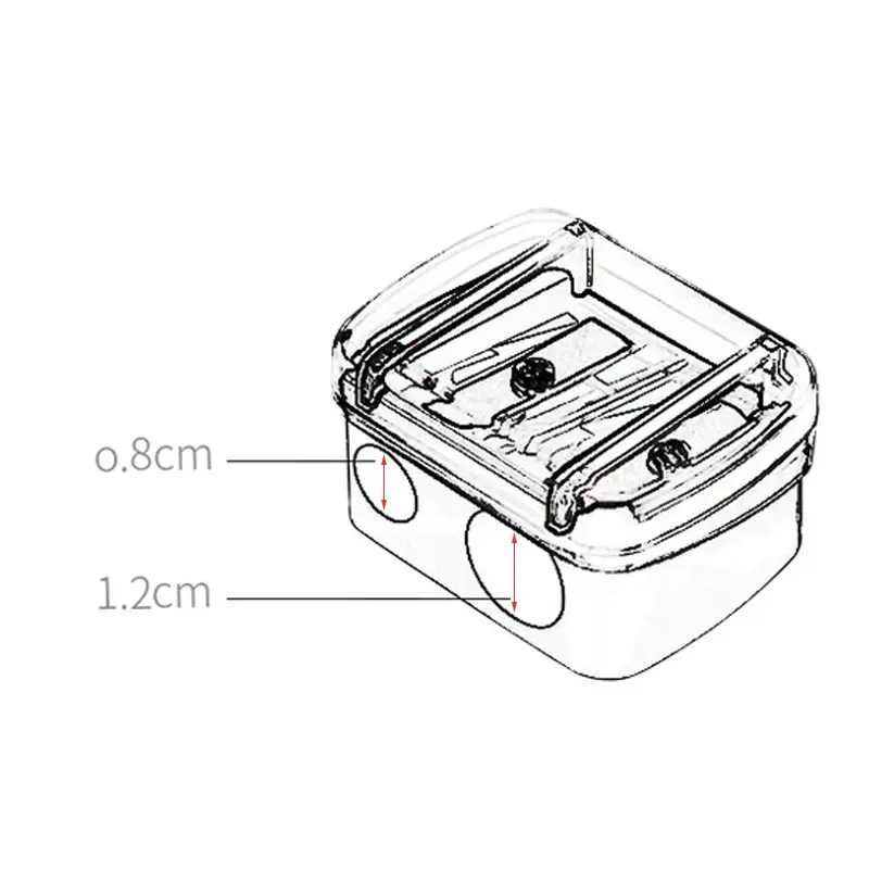 Brand Double Holes Precision Lipstick Cosmetic Pencil Sharpener For Eyebrow Lip Liner Eyeliner Pencil Girls Gift School Supplies - Image 5