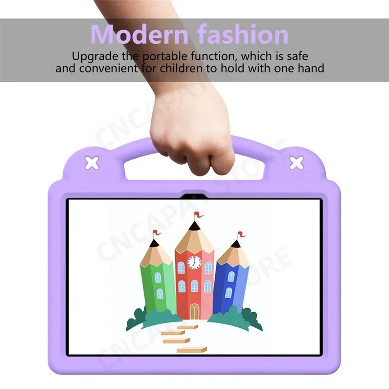 Kids Portable Tablet Shockproof Protector with Cute EVA Foam Cover, 10.36