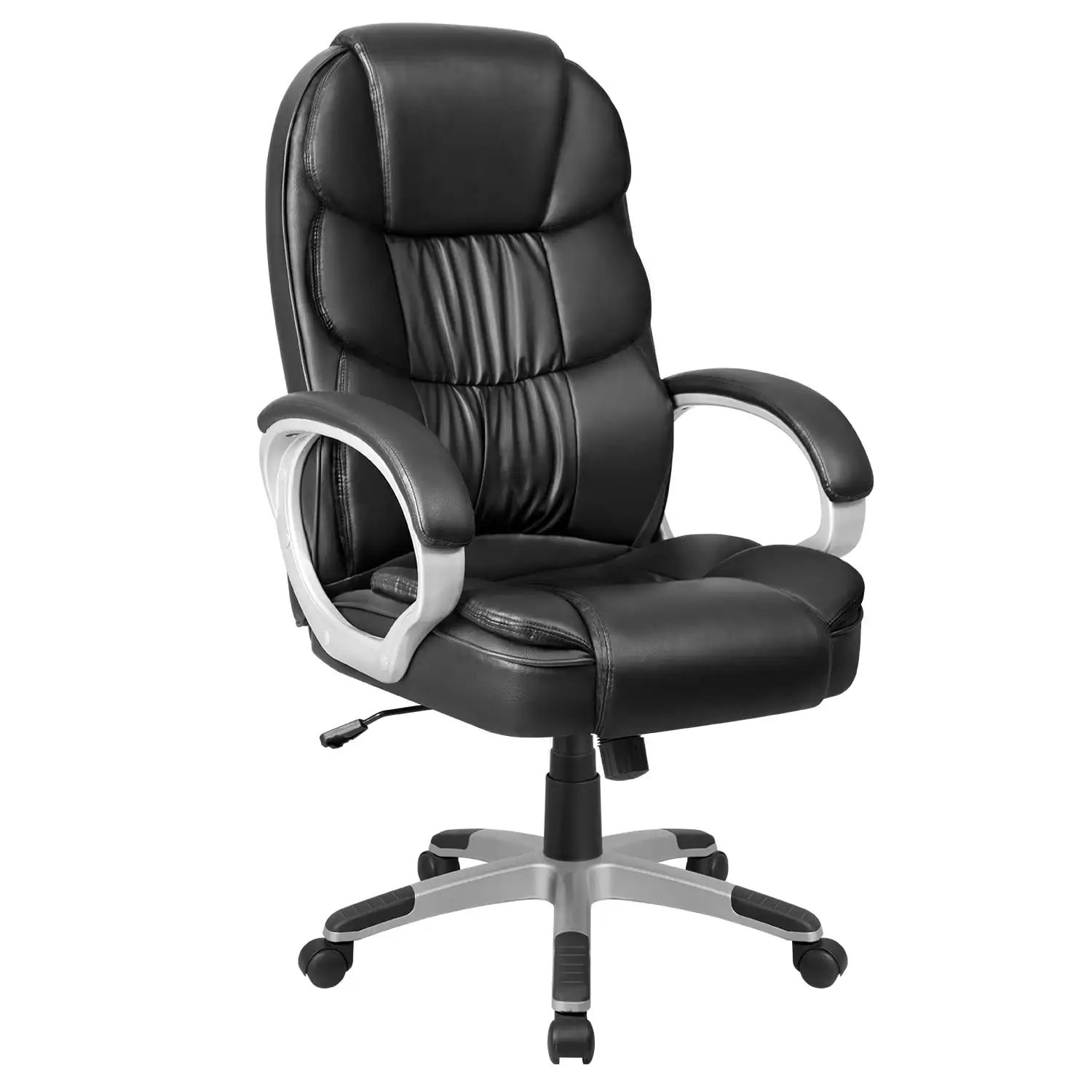 

High Back Executive Chair Business Manager’s Office Chair Adjustable Ergonomic Swivel Desk Chair with Lumbar Support and Armrest