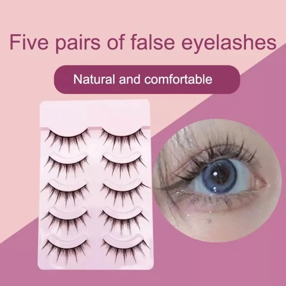 

5 пар, Многоразовые Накладные ресницы для макияжа, O7W7