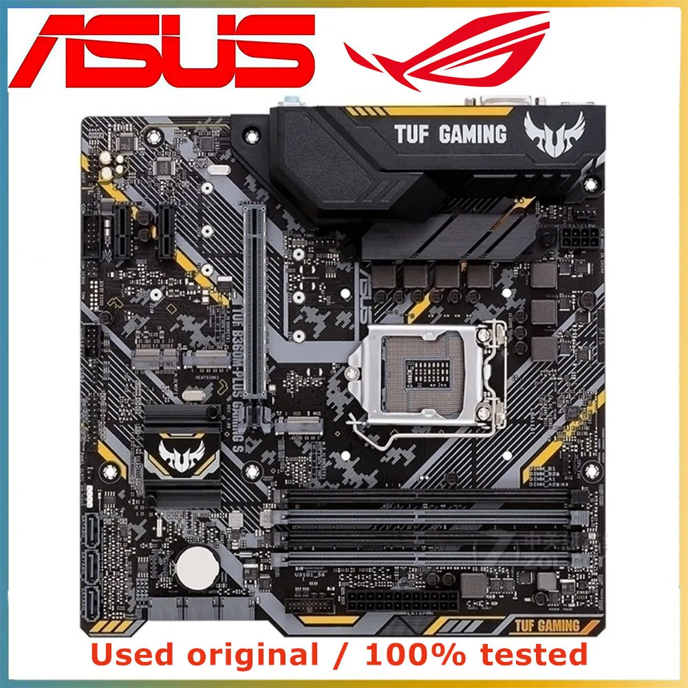 

For ASUS TUF B360M-PLUS GAMING S Computer Motherboard LGA 1151 DDR4 64G For Intel B360 Desktop Mainboard SATA III PCI-E 3.0 X16