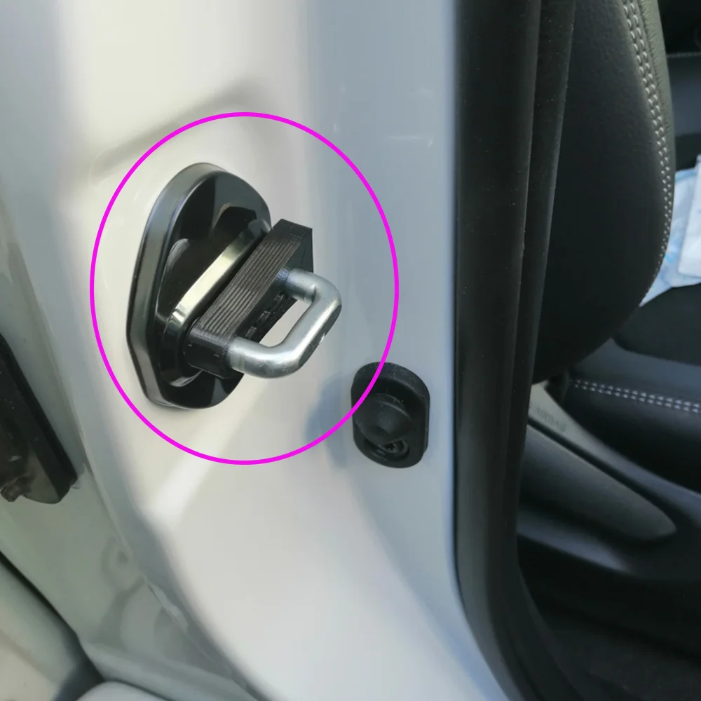 Car door lock damper 4pcs Auto Door Lock Damper er Deadener Shock-Absorbing Damping Protector reduce the noise For Toyota Yaris Cross New