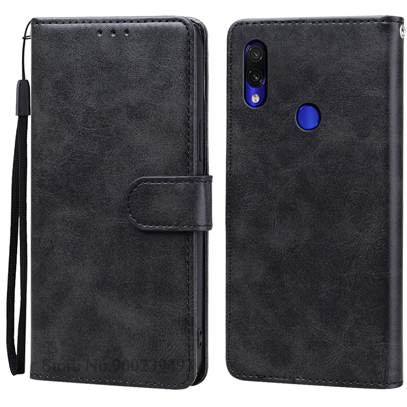 Leather Flip Wallet Case - Premium Protective Cover with Card Holder