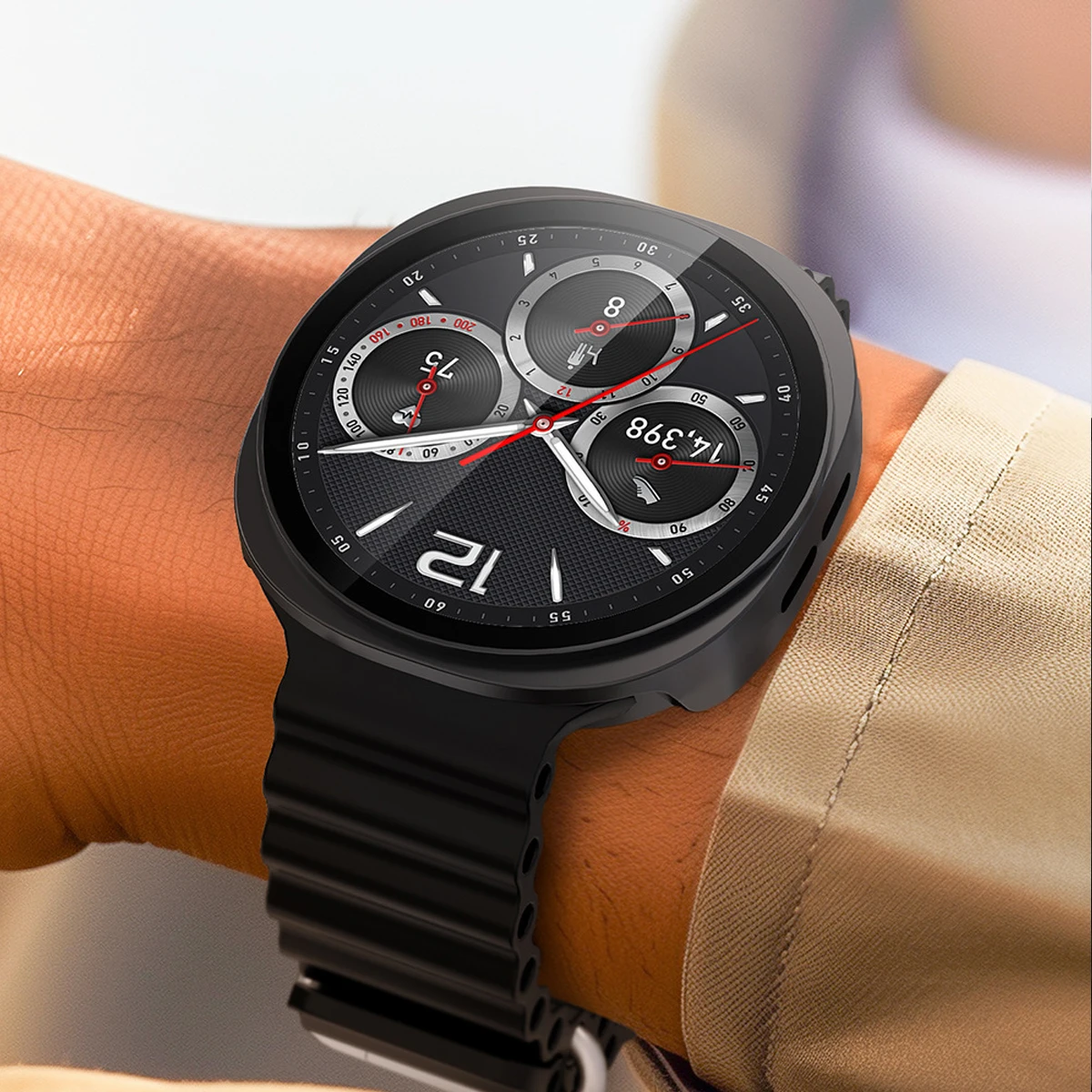 Enhanced Watch Screen Protector Case - Soft TPU All-Around Protective Bumper Cover