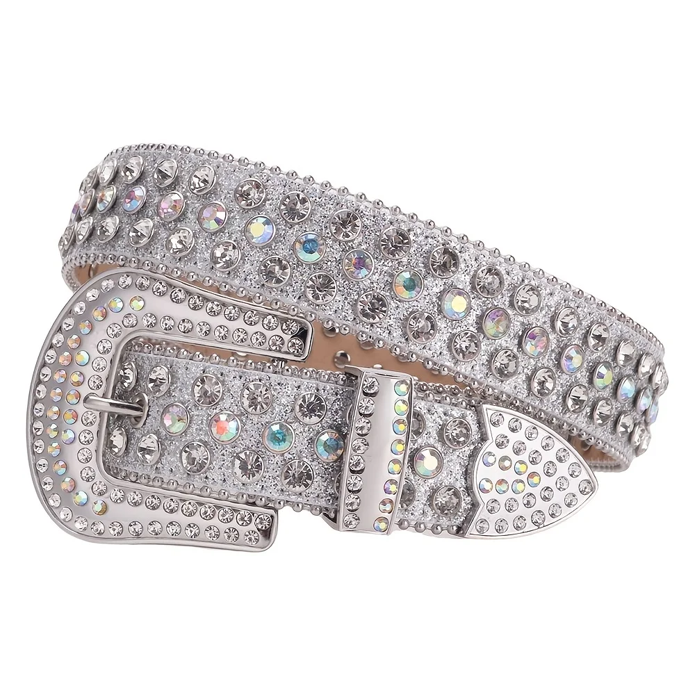 Shiny Fashion Cinto Brilhante Crystal Embellished Belts Fashion Trends Women\'S Rhinestone Belts Luxury Design For Men And Women