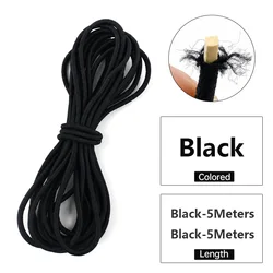 10 - Meter Multi - Color Elastic Bands - 4mm (Black)